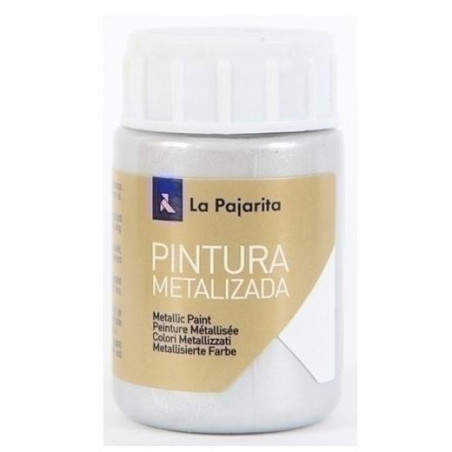 123722 LA PAJARITA PINTURA METALIZADA ME-01 35ML PLATA