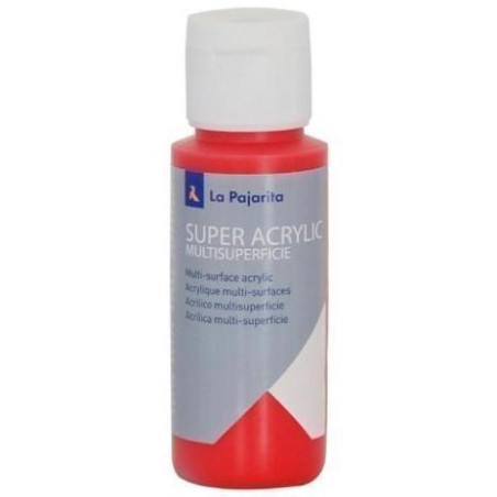 178176 LA PAJARITA PINTURA SUPER A-08 ACRYLIC 60ML ROJO