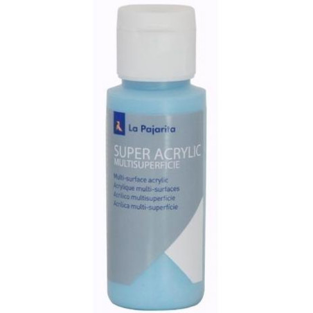 180276 LA PAJARITA PINTURA SUPER ACRYLIC A-29 60ML AZUL BEBE