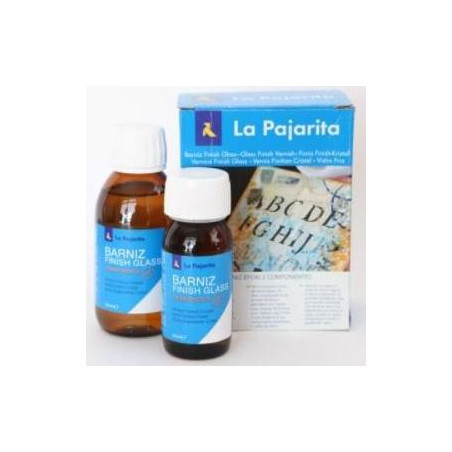 712147 LA PAJARITA FINISH GLASS BOTE DE 18ML  KIT DOS COMPONENTES