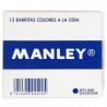 MNC04533 MANLEY ESTUCHE DE 12 CERAS 60MM (10) CARMÍN