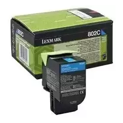 80C20C0 LEXMARK 802C TONER RETORNABLE CIAN (1K)