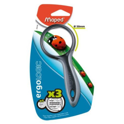 039100 MAPED LUPA REDONDA JUNIOR ERGOLOGIC DIÁMETRO 50 MM AUMENTO X3