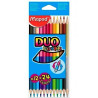 829600FC MAPED LÁPICES DE COLORES DUO COLOR´PEPS BICOLOR SURTIDOS ESTUCHE DE 12 UD