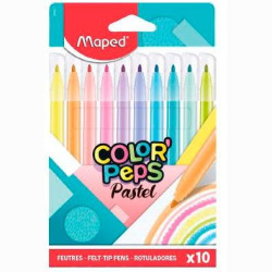 845469 MAPED ROTULADORES COLOR´PEPS PASTEL ESTUCHE DE 10 C/SURTIDOS