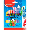 845902 MAPED ROTULADORES COLOR´PEPS JUNGLE 2.0 ESTUCHE DE 12 C/SURTIDOS