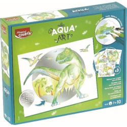 907058 MAPED ILUSTRACIONES CON LÁPICES ACUARELABLES AQUA ART DINOSAURIOS 7 A 10 AÑOS