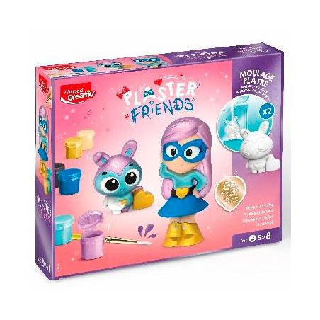 907219 MAPED SET CREATIVO MODELING FRIENDS MOLDEADO DE YESO SUPER +5 AÑOS