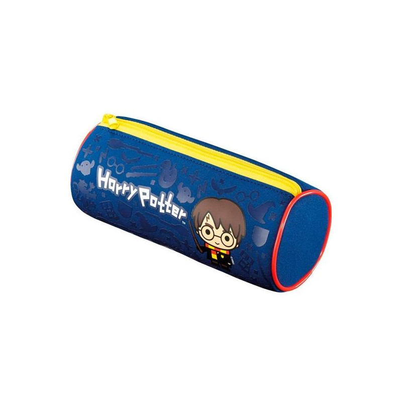 934801 MAPED ESTUCHE PORTATODO HARRY POTTER KIDS TUBO C/CREMALLERA NEOPRENO AZUL