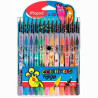 984718 MAPED ROTULADORES Y LÁPICES DE COLORES COLOR´PEPS MONSTER COMBO C/SURTIDOS ESTUCHE 12+15 UD