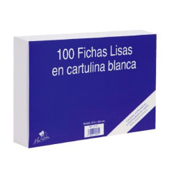 3111L MARIOLA FICHA LISA 95X65MM CARTULINA 180GR BLANCO PAQUETE DE 100