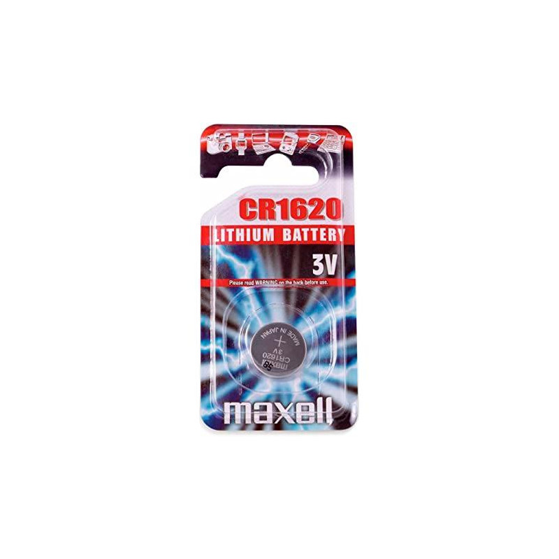 CR1620-B1 MXB MAXELL PILAS PLANAS DE LITIO 3V - CR1620 BLISTER 1 UNIDAD