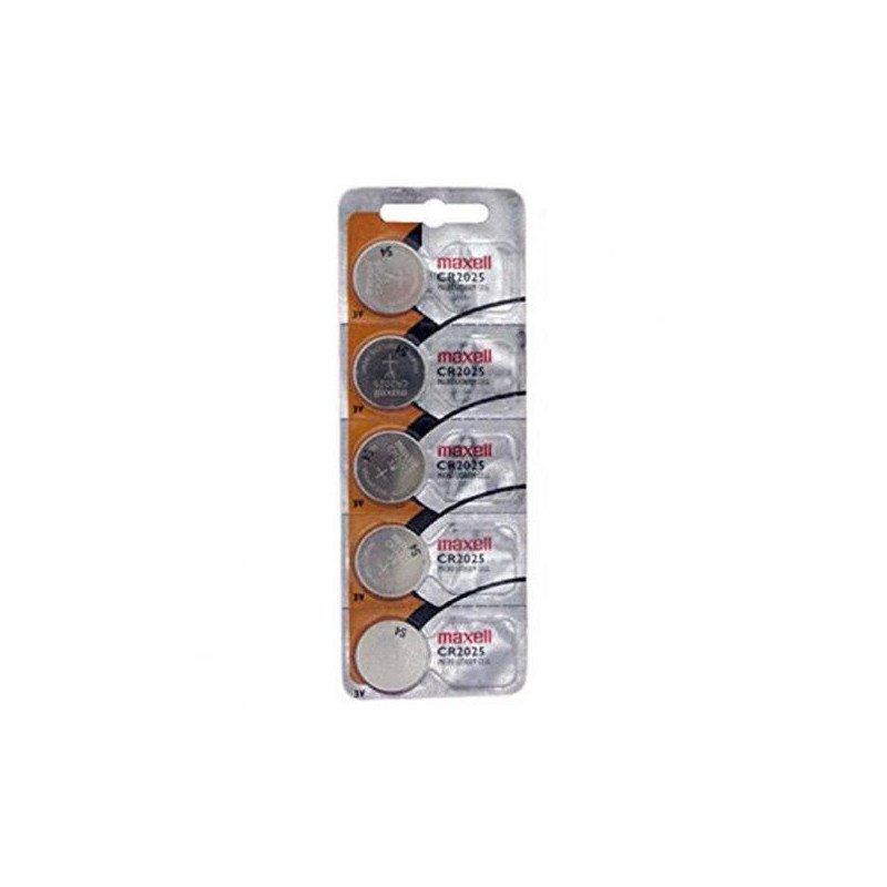 CR2025 E-B5 MXL MAXELL PILAS PLANAS DE LITIO 3V - CR2025 -PACK 5-