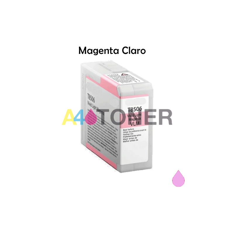 Cartucho de tinta T8506 light magenta compatible con C13T850600