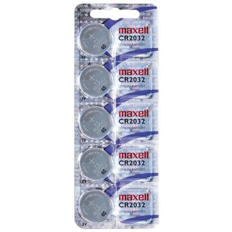 CR2032 E-B5 MXL MAXELL PILAS PLANAS DE LITIO 3V - CR2032 -PACK 5-