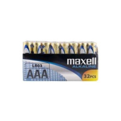 LR03-32PK PACK SHRIN MAXELL PILAS ALCALINAS AAA - LR03- PACK 32 UDS