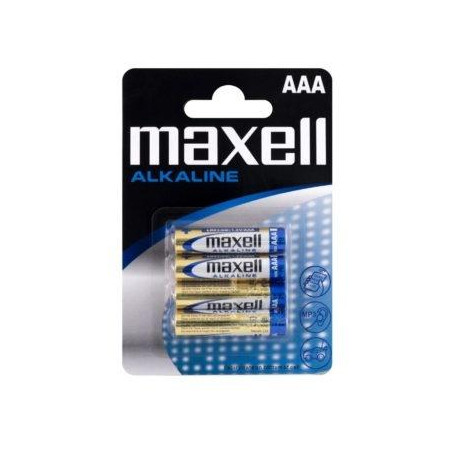 LR03-B4 GD MXL MAXELL PILAS ALCALINAS AAA - LR03- PACK 4 UDS