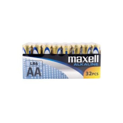 LR06-32PK PACK SHRIN MAXELL PILAS ALCALINAS AA - LR06- PACK 32 UDS