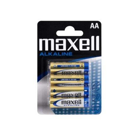 LR06-B4 MXL MAXELL PILAS ALCALINAS AA - LR06- PACK 4 UDS