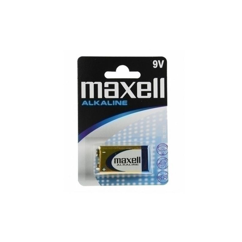 LR09-B1 MXL MAXELL PILAS ALCALINAS DE 9V - 6LR61- PACK 1 UD