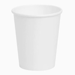 10301 VASO CARTÓN BIODEGRADABLE 200CC PACK 25 BLANCO