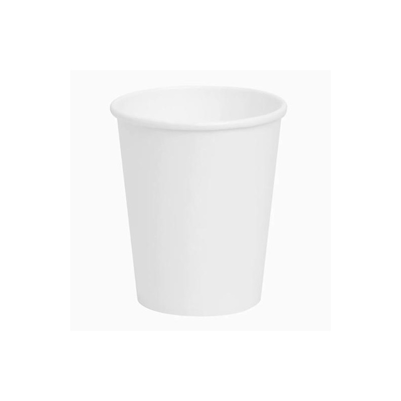 10301 VASO CARTÓN BIODEGRADABLE 200CC PACK 25 BLANCO