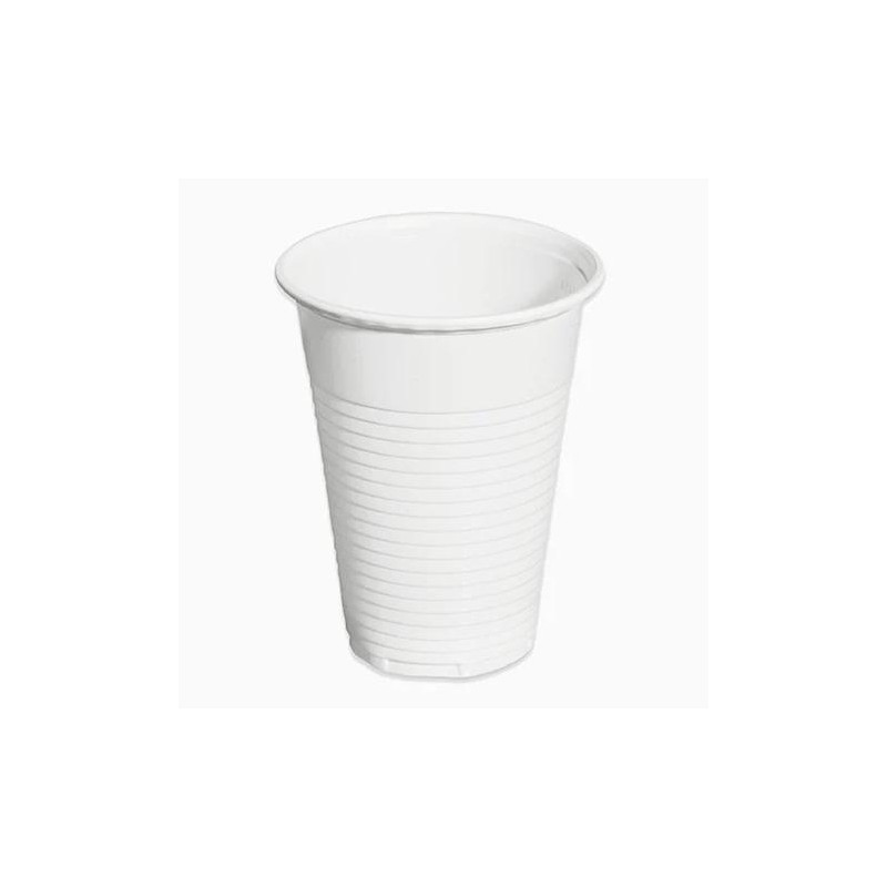 5103 MAXI PRODUCTS VASO IRROMPIBLE 220CC PLÁSTICO BLANCO - PACK 100 UND -