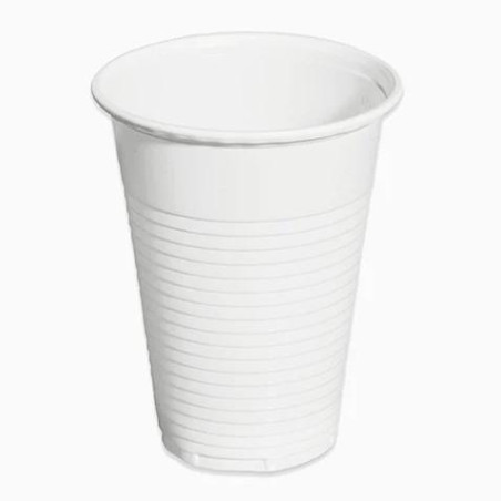 5103 MAXI PRODUCTS VASO IRROMPIBLE 220CC PLÁSTICO BLANCO - PACK 100 UND -