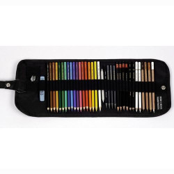 8891500 MICHEL SET DE DIBUJO EN ESTUCHE NYLON ENROLLABLE 37 PIEZAS C/SURTIDOS