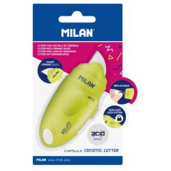 BWM10337Y MILAN CUTTER HOJA CERÁMICA CAPSULE SERIE ACID BLÍSTER AMARILLO