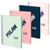 57141E80X4 MILAN LIBRETA CON ESPIRAL A4 80 HOJAS 95GR PAPEL BLANCO SERIE 1918 PACK 4 COLORES SURTIDOS