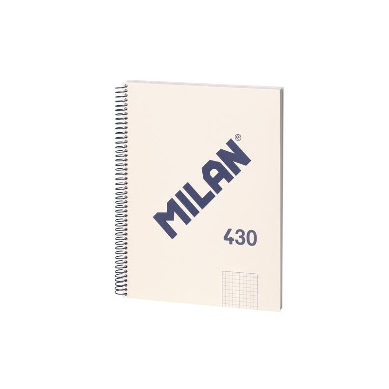 57142E80BG MILAN LIBRETA CON ESPIRAL A4 80H PAPEL 95GR PAUTADO 1 LÍNEA 7MM SERIE 1918 BEIGE