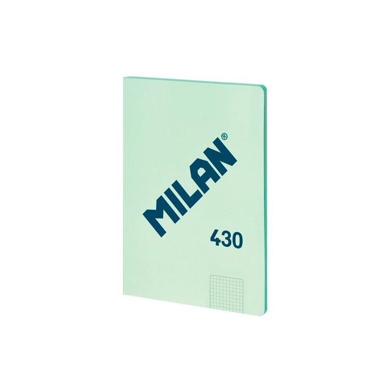 57243G48GR MILAN LIBRETA ENCOLADA A4 48H PAPEL 95GR CUADRICULADO SERIE 1918 VERDE