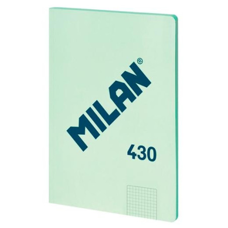 57243G48GR MILAN LIBRETA ENCOLADA A4 48H PAPEL 95GR CUADRICULADO SERIE 1918 VERDE