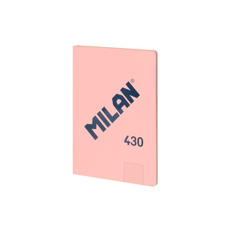 57243G48P MILAN LIBRETA ENCOLADA A4 48H PAPEL 95GR CUADRICULADO SERIE 1918 ROSA