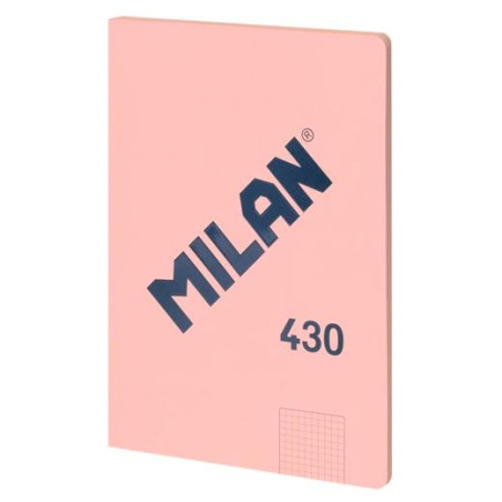 57243G48P MILAN LIBRETA ENCOLADA A4 48H PAPEL 95GR CUADRICULADO SERIE 1918 ROSA