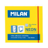 85434 MILAN BLOC NOTAS ADHESIVAS REMOVIBLES 100H 76X76 AMARILLO FLUORESCENTE