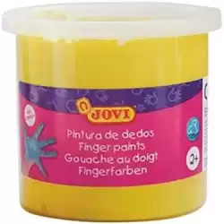 56003 JOVI ESTUCHE 5 BOTES PINTURA DE DEDOS 125ML AMARILLO