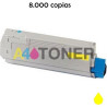 Toner Oki C831 / C840 / C841 amarillo compatible con Oki 44844505