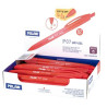 176542125 MILAN BOLÍGRAFO P07 DRY-GEL RETRÁCTIL TINTA ROJO CAJA EXPOSITORA -25U-