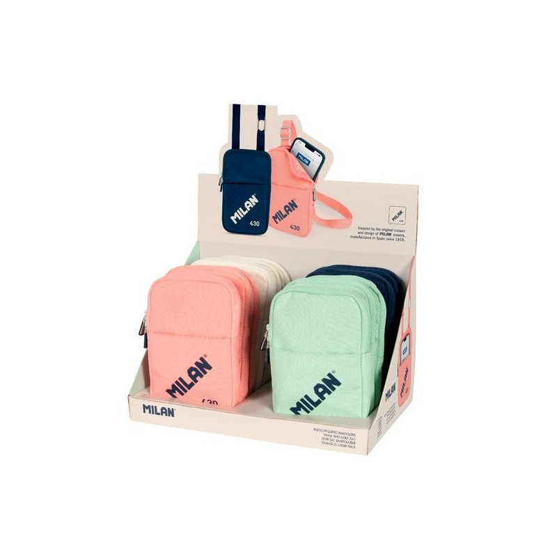 62103SNCD12 MILAN BOLSO PEQUEÑO BANDOLERA SINCE 1918 EXPOSITOR 12 UD C/SURTIDOS