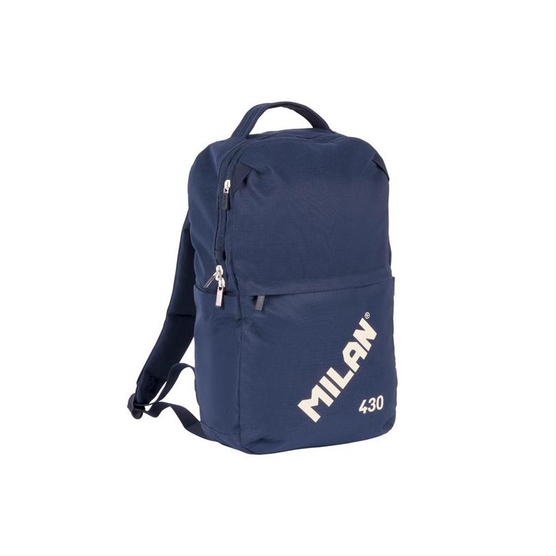 624201SNCB MILAN MOCHILA URBANA COMPACTA CON CIERRE DE SEGURIDAD 15L COLECCIÓN 430 SINCE 1918 AZUL