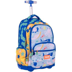 625601BD MILAN MOCHILA CON RUEDAS 6 CREMALLERAS 25L  SERIE ESPECIAL BLUE ODYSSEY