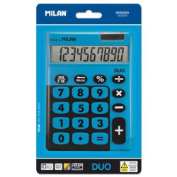 150610TDBBL MILAN CALCULADORA TOUCH DUO 10 DIGITOS DUAL BLISTER AZUL