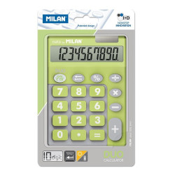 150610TDGRBL MILAN CALCULADORA DUO 10 DIGITOS DUAL BLISTER VERDE