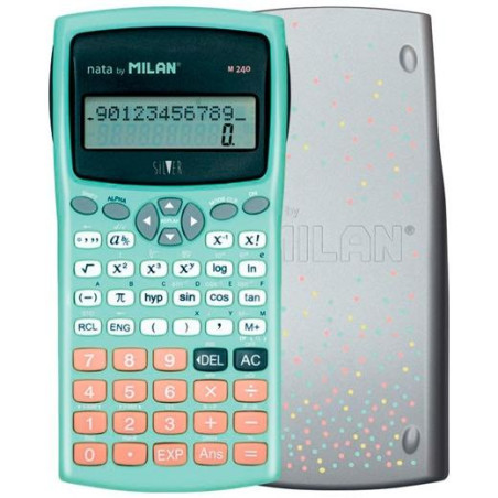 159110SL MILAN CALCULADORA CIENTÍFICA M240 SERIE SÍLVER TURQUESA