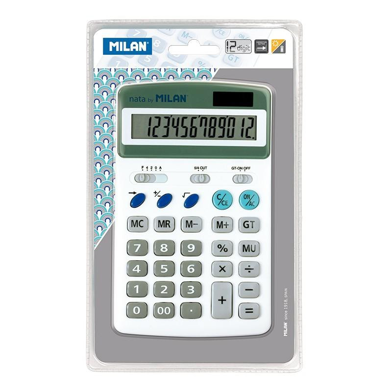 40920BL MILAN CALCULADORA BLANCO 12 DIGITOS DUAL BLISTER