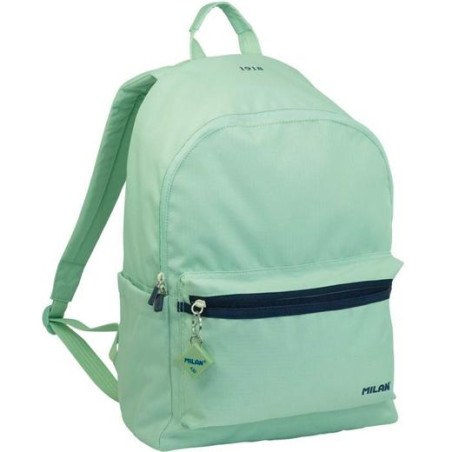 624605SNCGR MILAN MOCHILA ESCOLAR 2 CREMALLERAS 22L SERIE 1918 VERDE