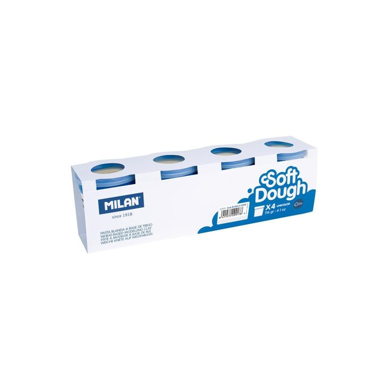 9135111004 MILAN PASTA BLANDA SOFT DOUGH CAJA 4 BOTES 116GR BLANCO