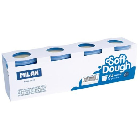 9135111004 MILAN PASTA BLANDA SOFT DOUGH CAJA 4 BOTES 116GR BLANCO